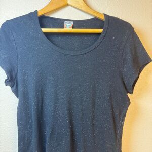 WEAVERS Girl Baby Tee Sparkle Short Sleeve Y2K 90s Size L